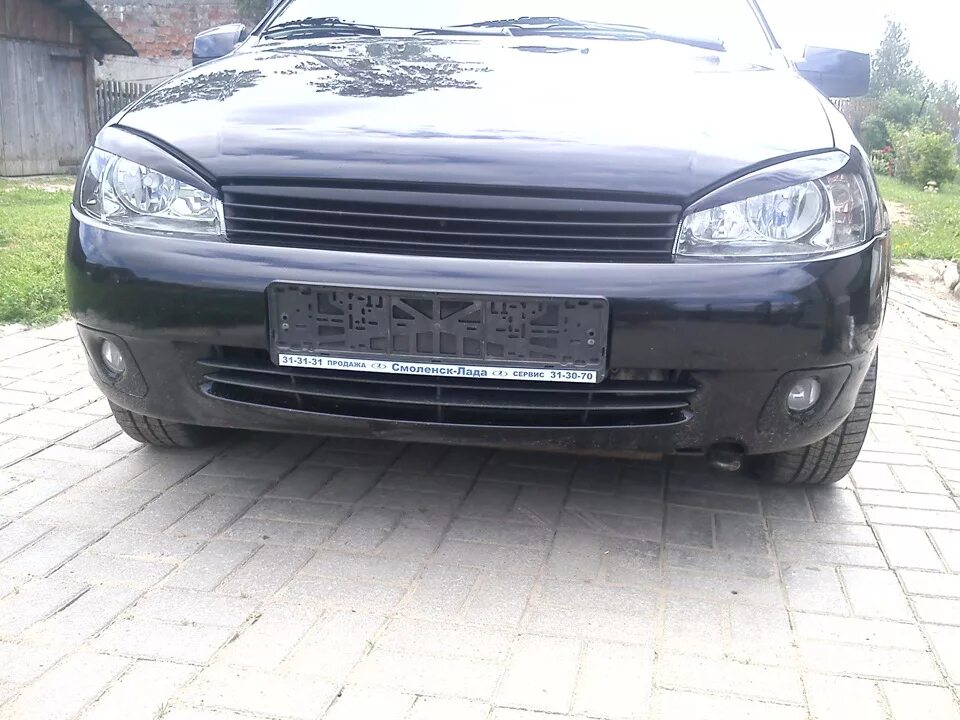 Купить решетку радиатора калина 1 тюнинг Решетка бампера - Lada Калина седан, 1,4 л, 2011 года стайлинг DRIVE2
