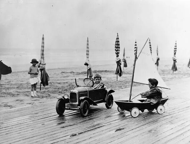 Купить ретро фото Deauville Deauville, Photographie, Plage