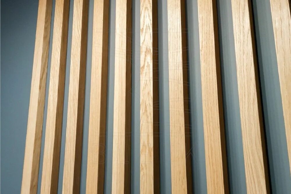 Купить рейки для декора на стену мдф Wooden panels of slats on the wall Потолки, Интерьер, Стена
