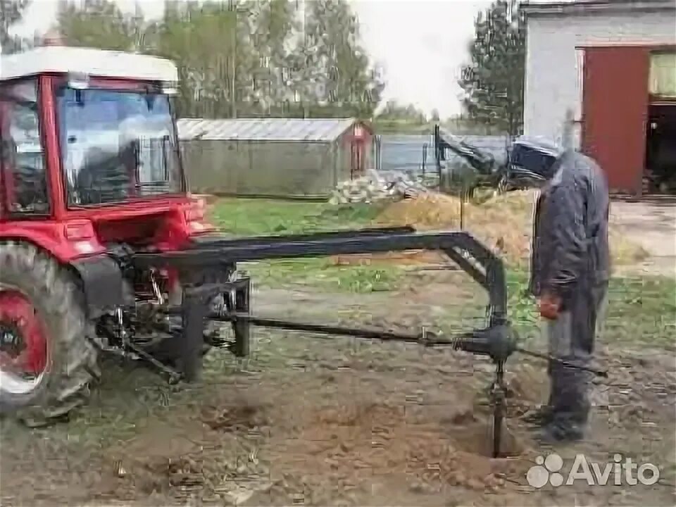 Купить самодельный бур для минитрактора Ямобур на навеску Трактора купить в Алексеевке Транспорт Авито