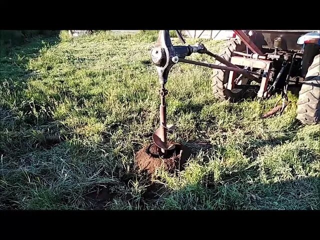 Купить самодельный бур для минитрактора Бур до трактора т40 быстро