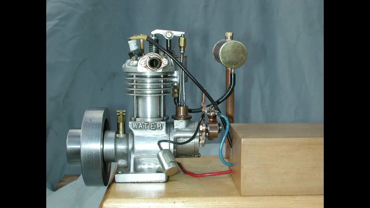Купить самодельный двигатель 10cc mini engine Built from Popular Mechanics Magazine plans, Will it run on spa