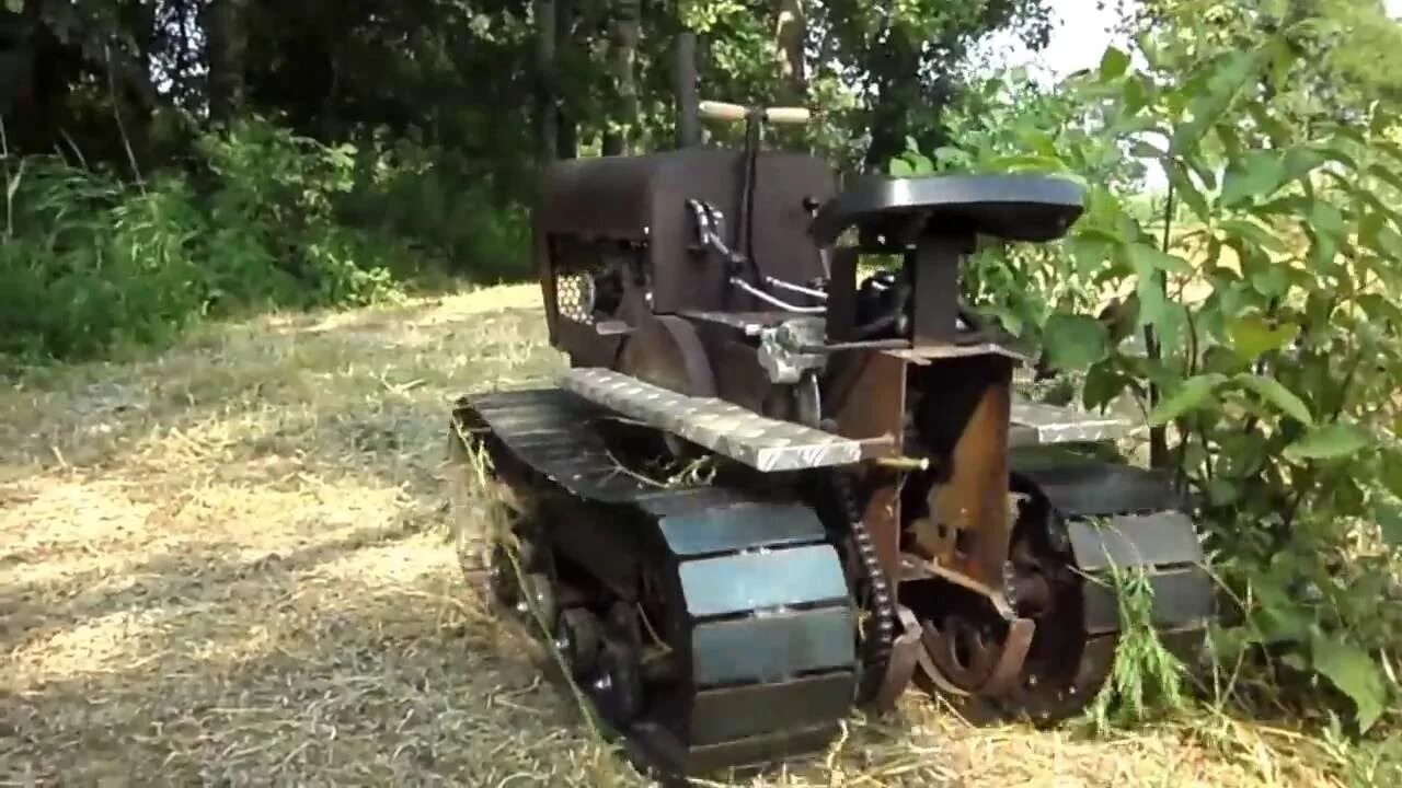 Купить самодельный гусеничный трактор САМОДЕЛЬНЫЙ МИНИТРАКТОР homemade tractor - YouTube