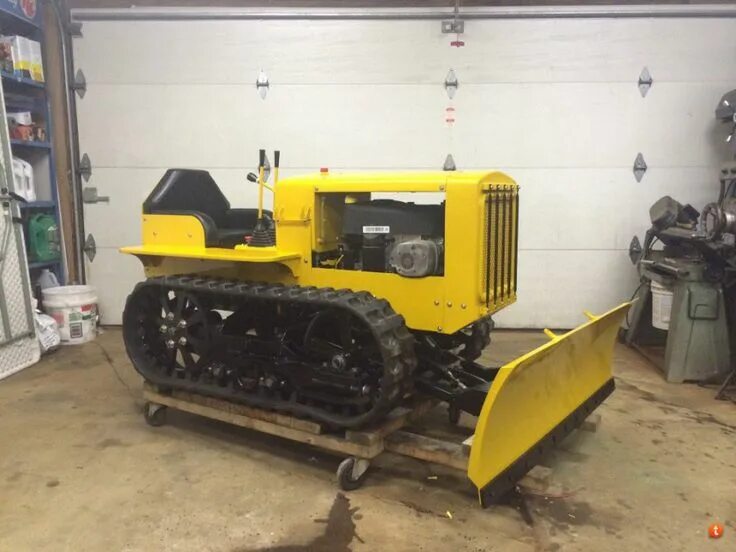 Купить самодельный гусеничный трактор Building a Mini Bulldozer from Lawnmower Parts - Make: Tractors, Tractor idea, H