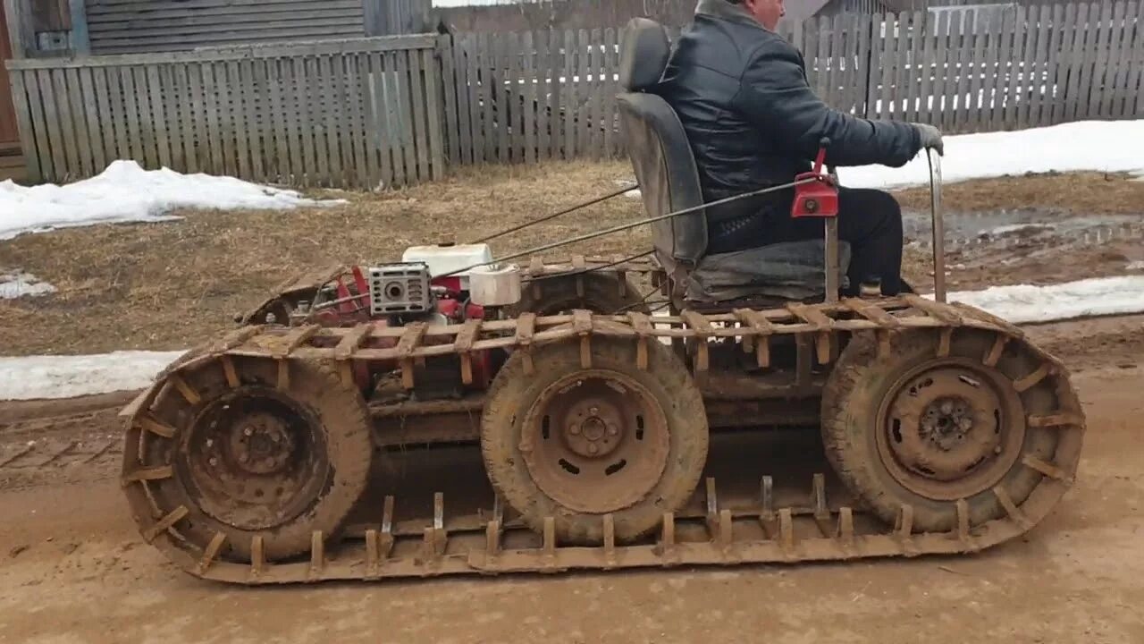 Купить самодельный гусеничный трактор Самодельный гусеничный мини тракторок, краткое описание - YouTube