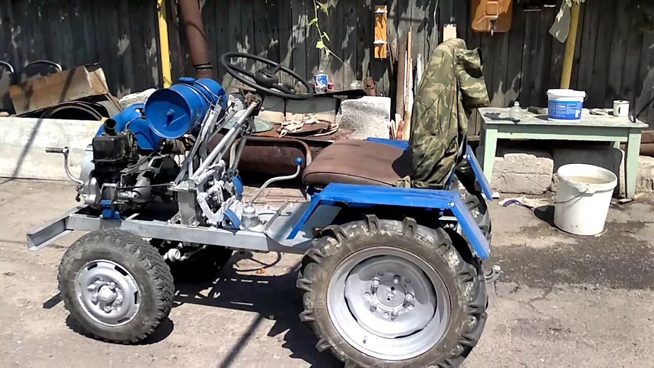 Купить самодельный мини трактор смотр самодельного трактора - YouTube