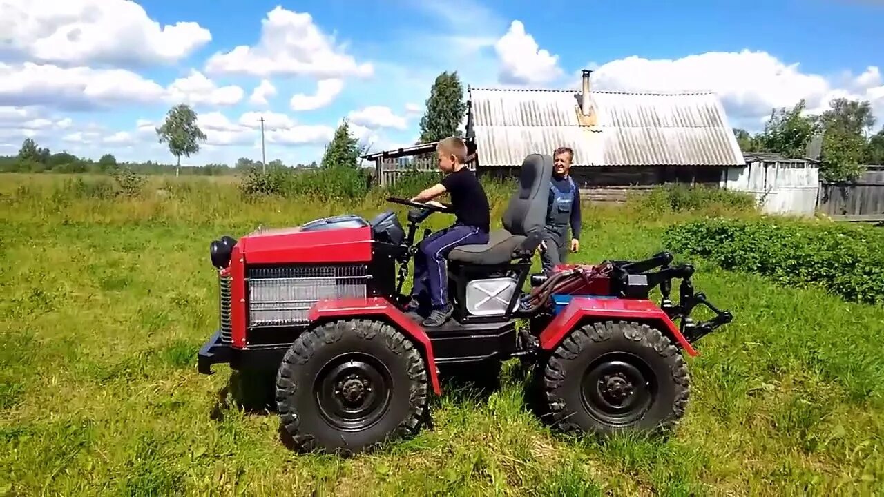 Купить самодельный минитрактор 4 4 в белоруссии Самодельный трактор переломка - YouTube