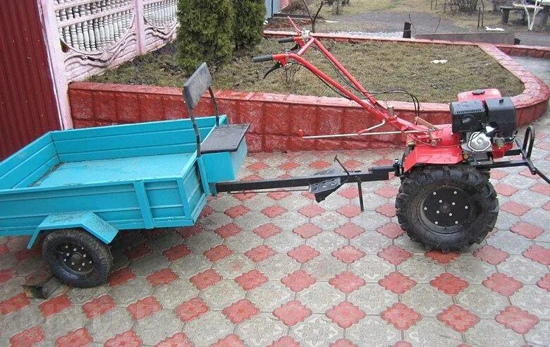 Купить самодельный мотоблок в беларуси Культиватор мото блок ПРОРАБ 7,5 л.с. с телегой - купить, цена 20 000 руб., прод