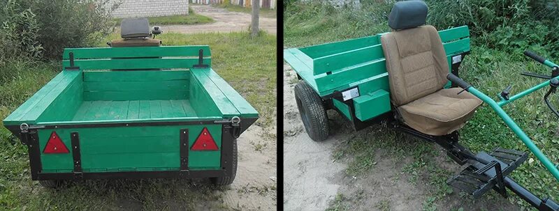 Купить самодельный прицеп к мотоблоку Новый самодельный мотоблок с прицепом, плугом, пахотными колесами., Бобруйск, пр