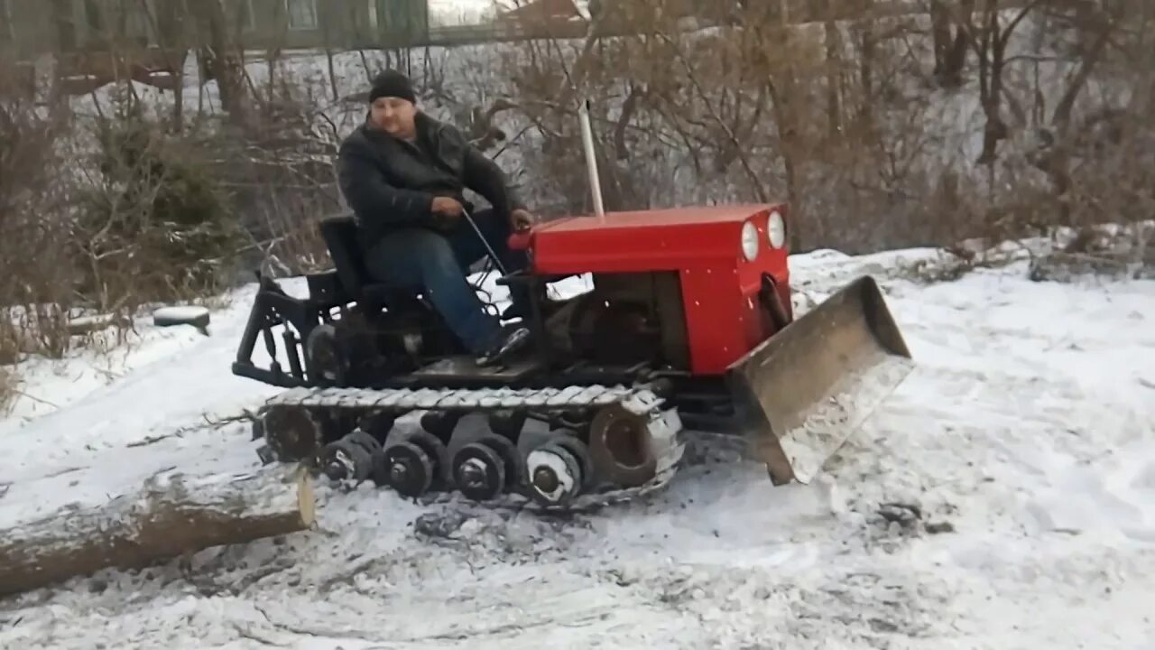 Купить самодельный трактор на бурановских гусеницах самодельный мини трактор на гусеницах заготовка дров MINI DOZER - YouTube