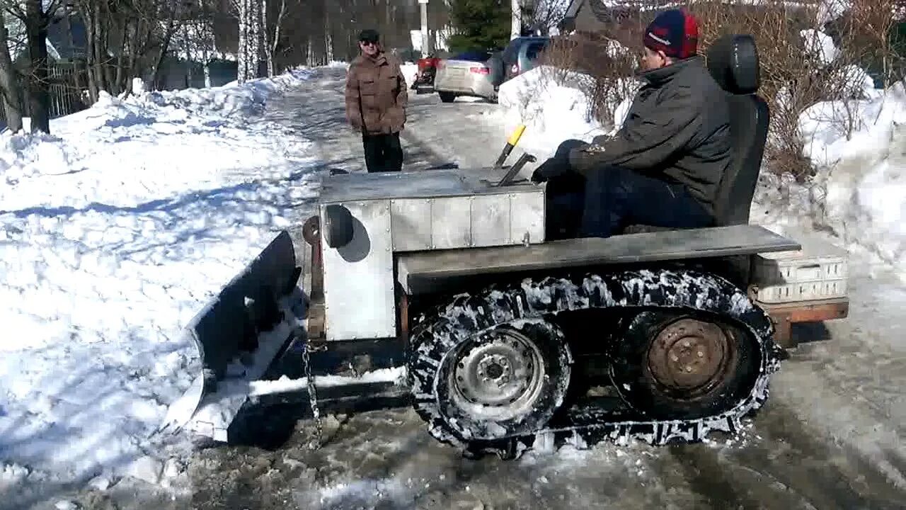 Купить самодельный трактор на бурановских гусеницах самодельный мини трактор - YouTube