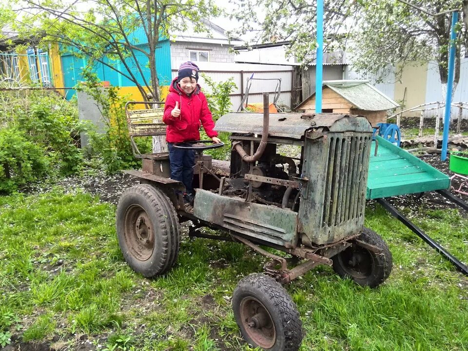 Купить самодельный трактор на куфаре в беларуси Привезли - минитрактор МТ-Ю, 1 л, 1986 года покупка машины DRIVE2