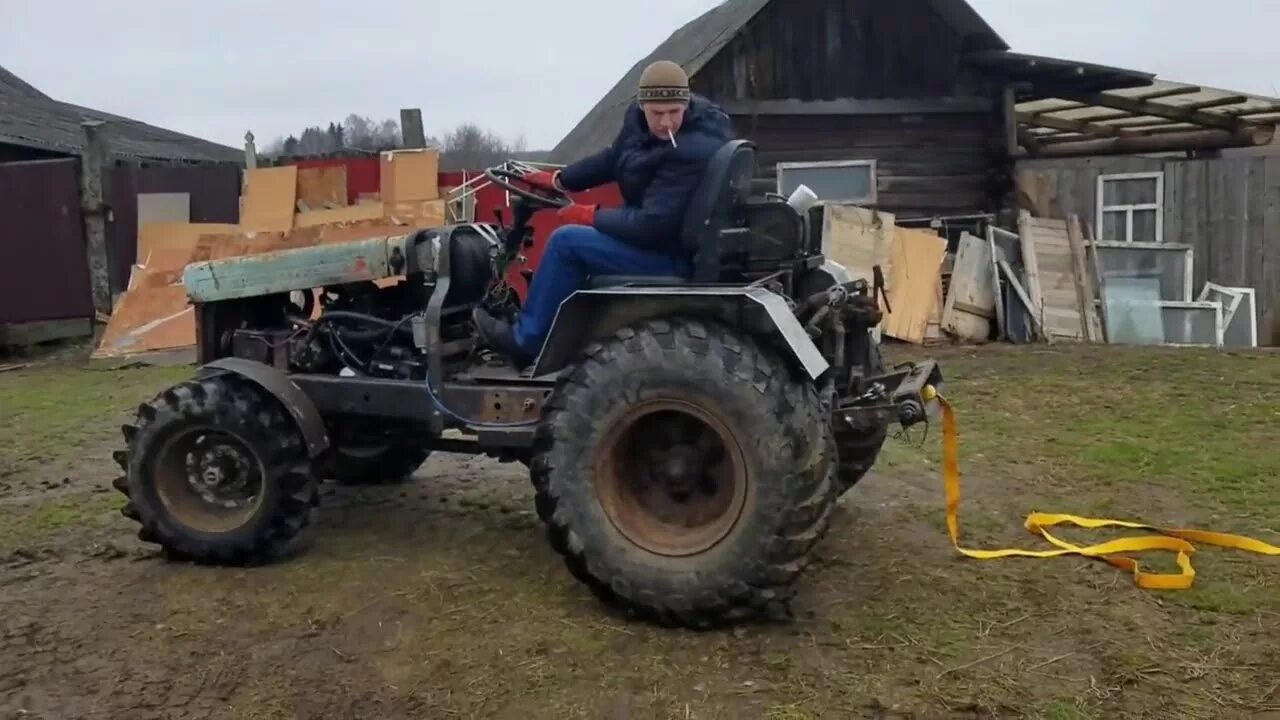 Купить самодельный трактор полный привод Самодельный трактор 4 × 4 от DISKAVER - YouTube