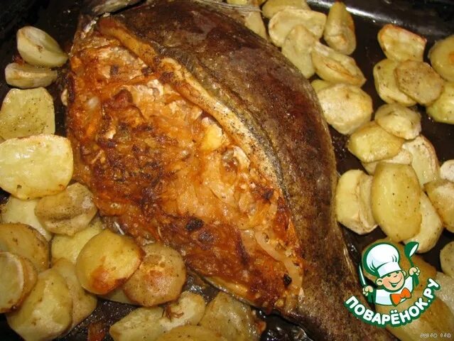 Лещ в духовке фото Запечeнный лещ "Донской" - кулинарный рецепт