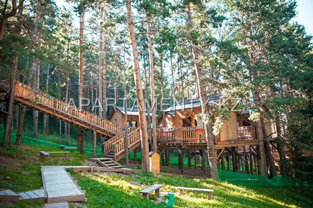 Лесная сказка алматы фото Домики на деревьях посуточно Горный курорт-отель "Лесная Сказка" Алматы APARTAME