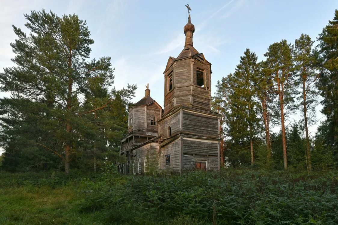 Лесное тверская область фото Церковь Сергия Радонежского, Пестово (Лесной район), фотография. фасады Вид с се