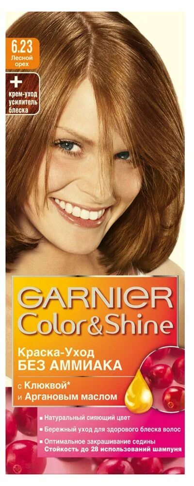 Лесной орех гарньер отзывы с фото краска Купить Краска-уход для волос Garnier Color&Shine без аммиака Лесной орех тон 6.2