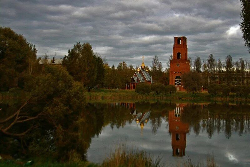 Лесной пушкинский район фото Panorama: Ilii Proroka Church, orthodox church, rabochiy posyolok Lesnoy, ulitsa