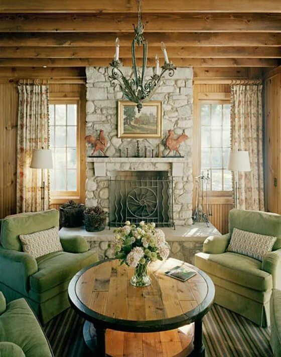 Лесной стиль в интерьере как называется Wisconsin Lake Home with Farmhouse Style Family Room Rustic Farmhouse by Bardes 