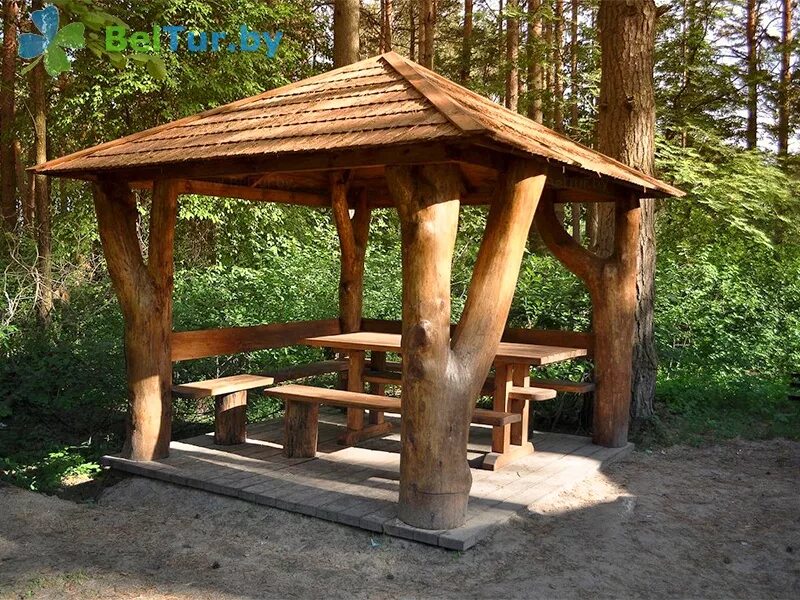 Лесные беседки фото база адпачынку Камарова - Фота Альтанкі Пляцоўка для шашлыкоў - Адпачынак у Бела