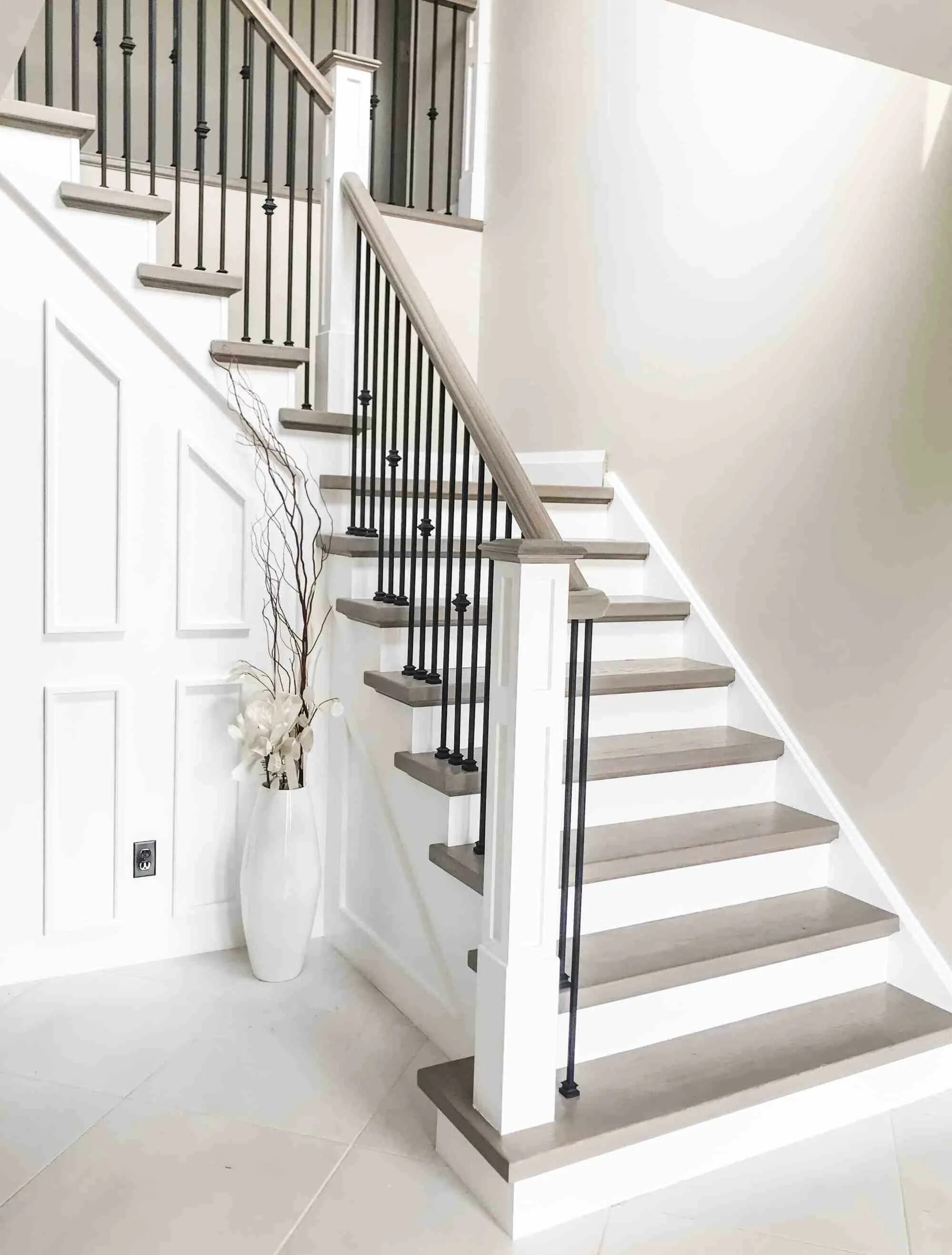 Лестница фото серый цвет DIY Staircase Makeover - House Venne Interiors Home stairs design, Diy staircase