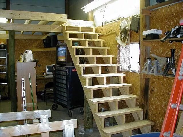 Лестница гараже фото loft in garage exactly how i want it set up!! Garage decor, Garage storage, Diy 