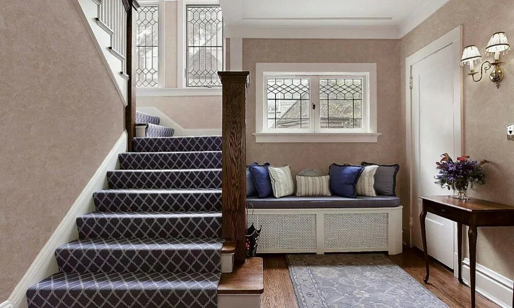 Лестница ковролином фото Декоративная краска Seta от Decorazza купить в Москве с доставкой по доступной ц