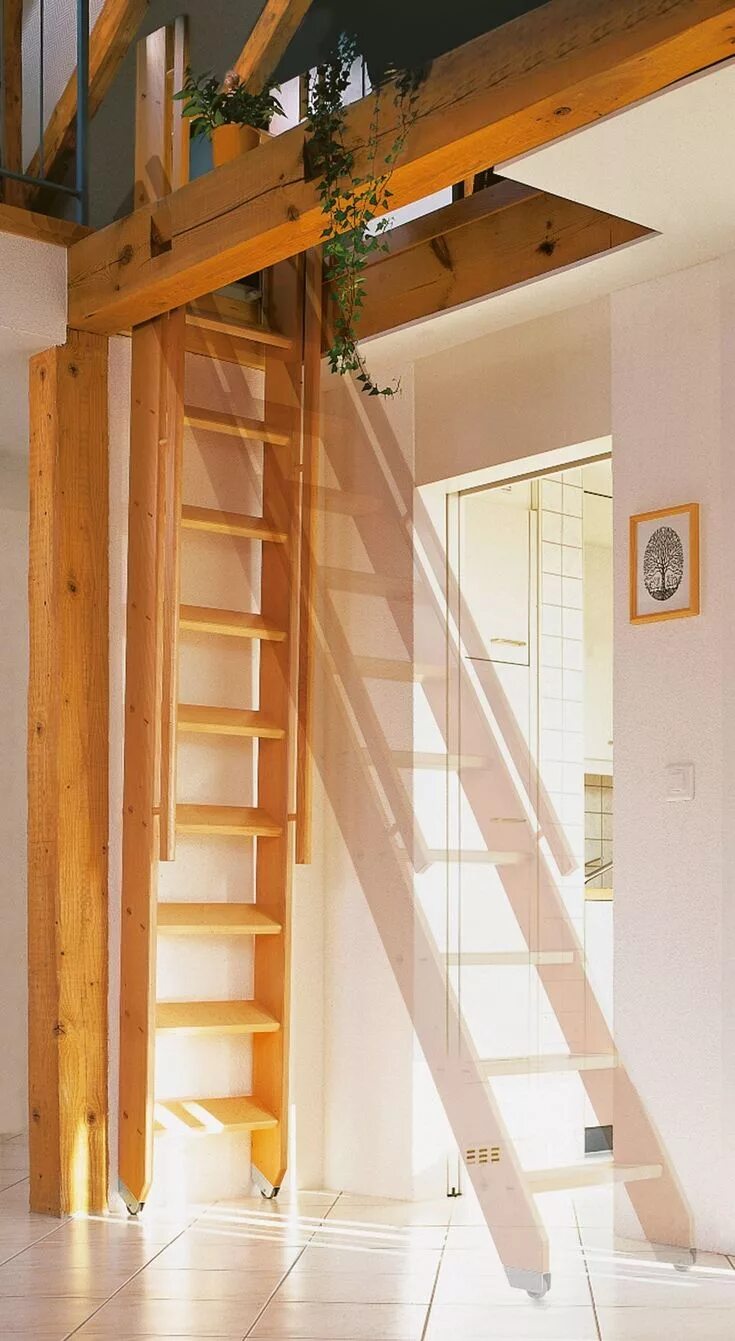 Лестница на чердак в частном доме фото Hochwertige Treppen nach Maß vom Spezialisten - Galerietreppen - OST Concept - T