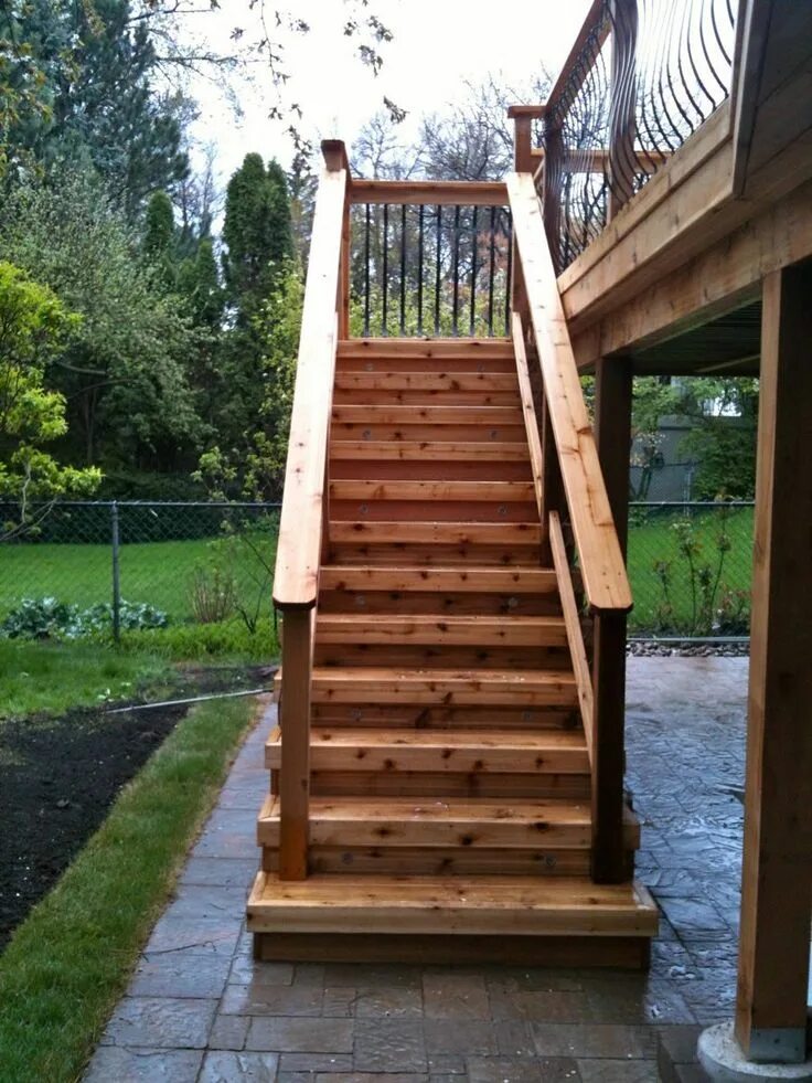 Лестница на даче своими руками уличная Лестницы для дачи Wooden stairs, Stairs, Wooden staircase design
