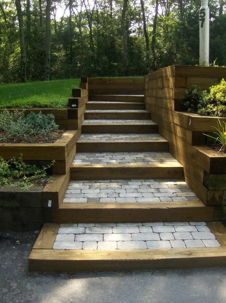 Лестница на даче своими руками уличная garden design garden aesthetic garden ideas gardening aesthetic Garden stairs, S