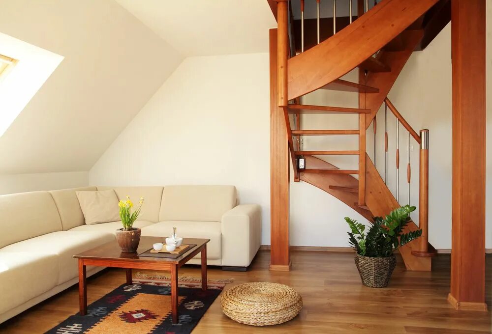Лестница на мансарду в частном доме варианты Find Domain Here Living room loft, Tiny house loft, Staircase design