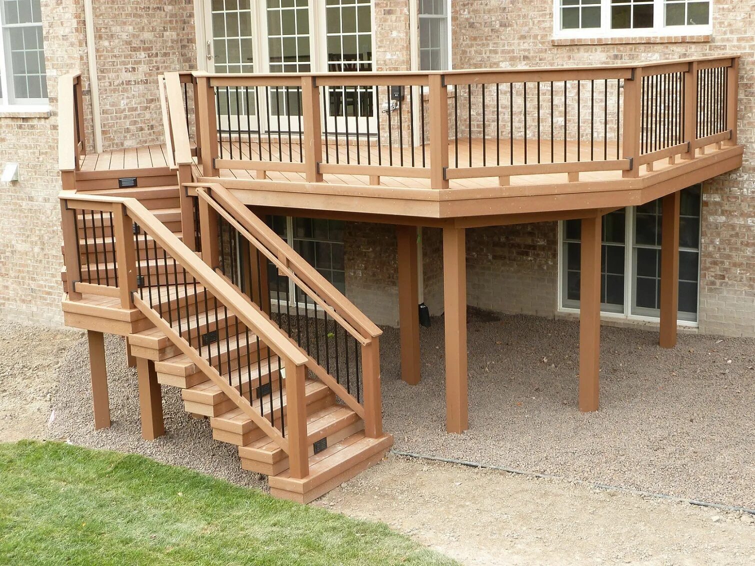 Лестница на веранду из дерева фото 40+ Creative Deck Railing Ideas for Inspire What You Want " Golden Spike Company