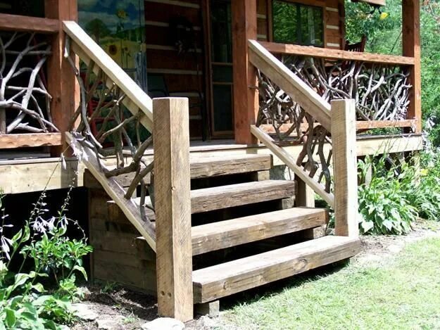 Лестница на веранду из дерева фото Outdoor Wooden Stairs Giving Unique, Warm Look to Modern Houses Outdoor stair ra