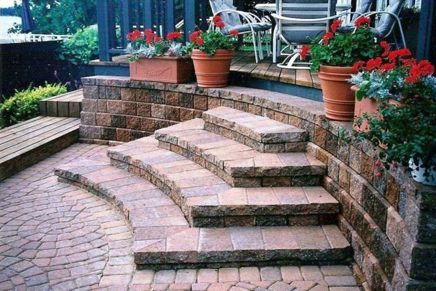 Лестница перед домом фото Outdoor Staircase Design, Modern Ideas and Materials Gartentreppe, Ziegelsteine,