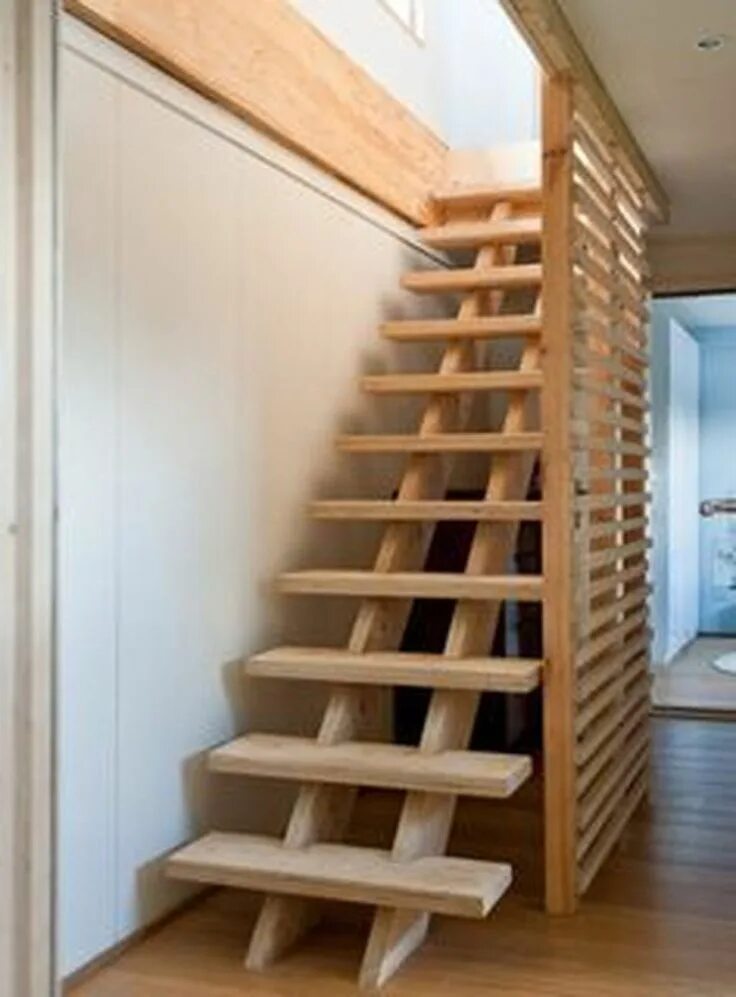 Лестница простая фото Incredible Stairs Design Ideas For The Attic To Try08 в 2020 г. Современные дома