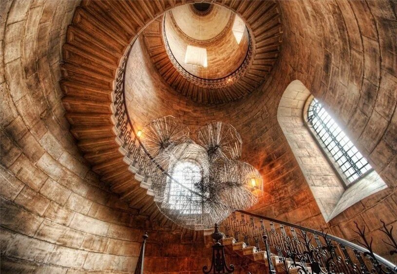 Лестница снизу фото Лестница собора Святого Петра в Лондоне Staircase, St pauls cathedral, London ca