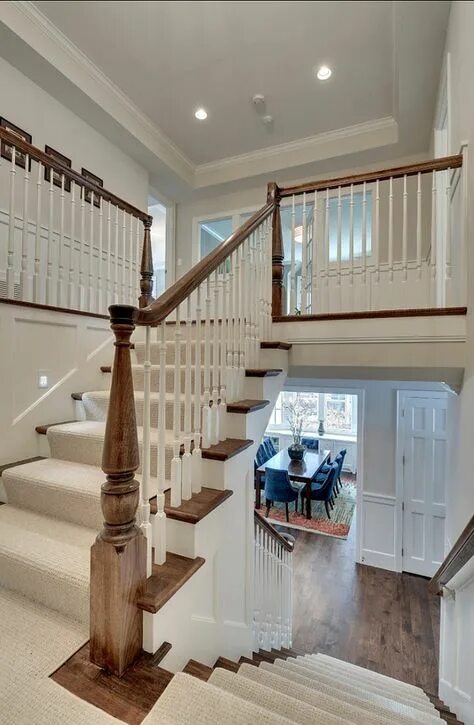 Лестница со второго этажа фото 10 популярных идей на тему "upstairs hallway open to below" для вдохновения