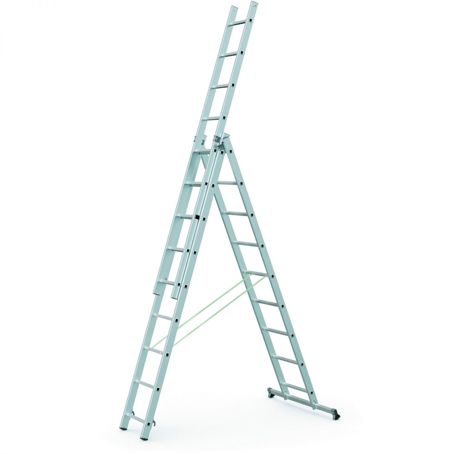 Лестница трехсекционная фото Zarges Light Trade Combination Ladders