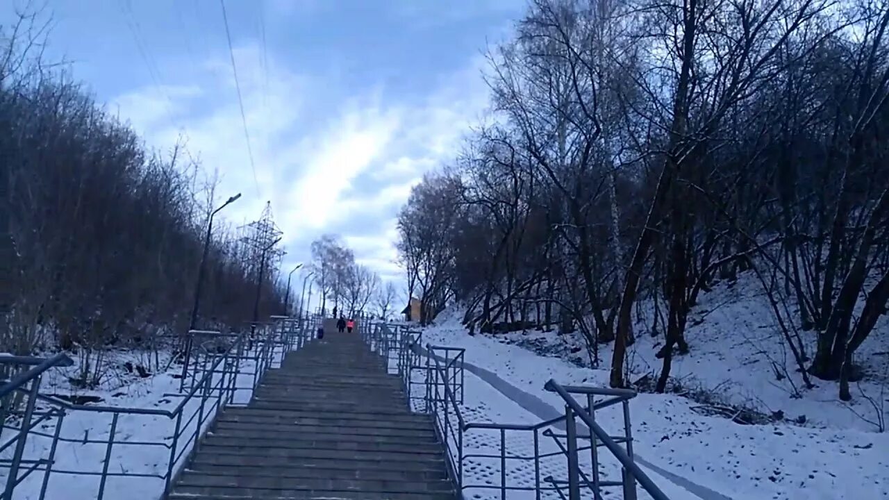 Лестница уфа фото Дежнёвская лестница. Парк Победы. г Уфа. 11/19. - YouTube