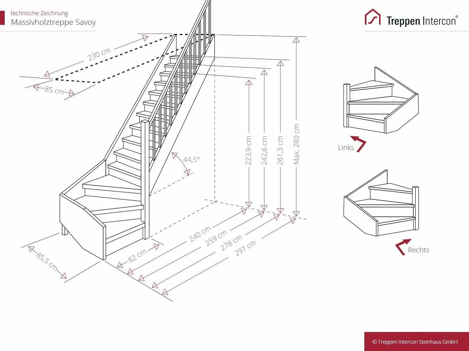 Лестница угловая на второй этаж чертежи technische Zeichnung Holztreppe viertelgewendelt Geländer Attic renovation, Atti