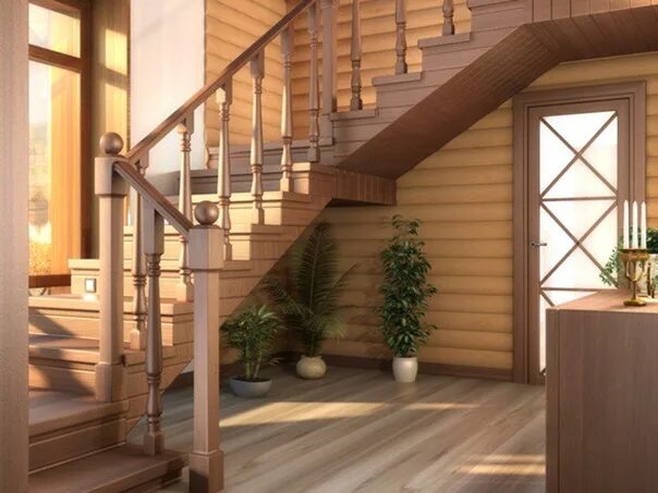 Лестница в частном доме фото дерево How to choose a ladder for a country house? In a country house without stairs to