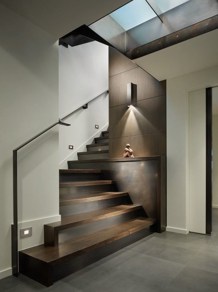 Лестница в дом современный стиль фото 15 Stair Design Ideas For Unique & Creative Home Modern staircase, Contemporary 