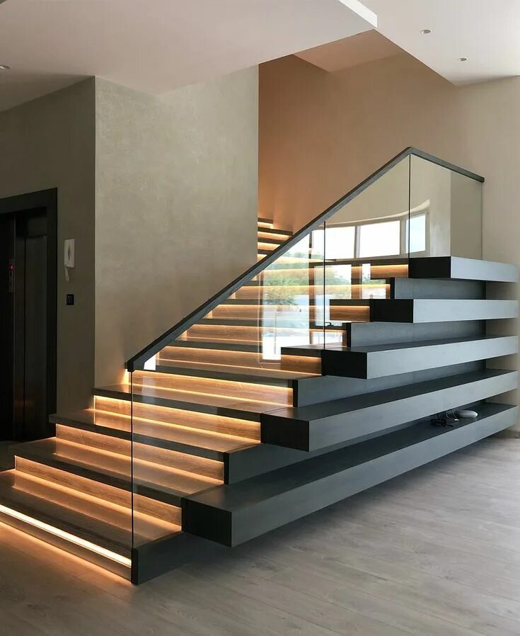 Лестница в дом современный стиль фото reformas que eu faria se tivesse dinheiro on Twitter Home stairs design, Luxury 