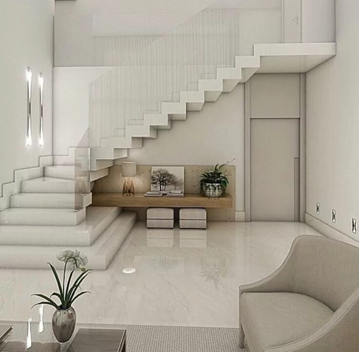 Лестница в доме в зале фото Pin by Rode Ribeiro on Escadas Stairs Staircase design, Home stairs design, Stai