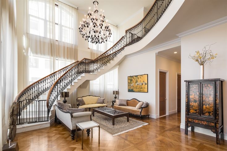 Лестница в интерьере загородного дома Pin on Home interiors