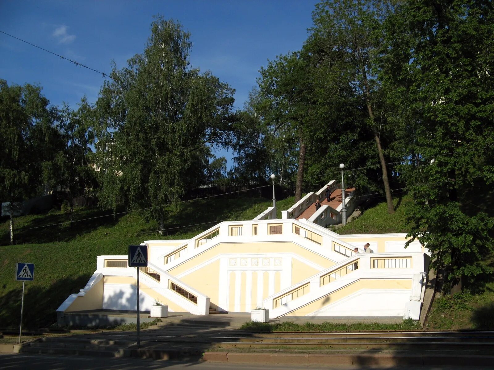 Лестница в нижнем новгороде фото Театральная лестница, landmark, attraction, Nizhniy Novgorod, Zelenskiy Exit - Y