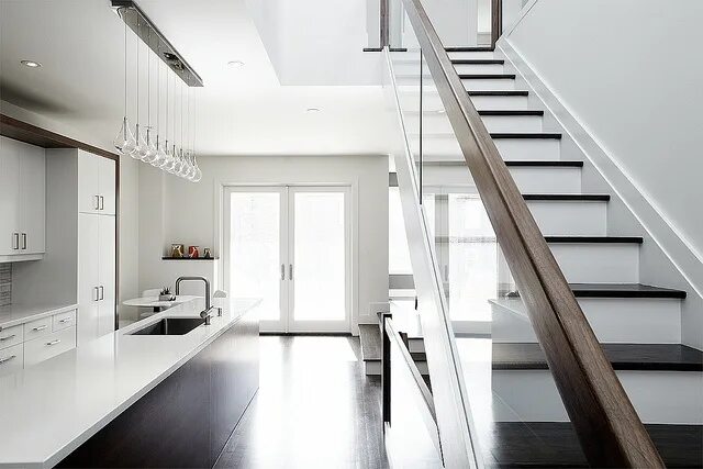 Лестница в современном стиле в интерьере Kitchen & Stairs Innenarchitektur, Architektur, Design