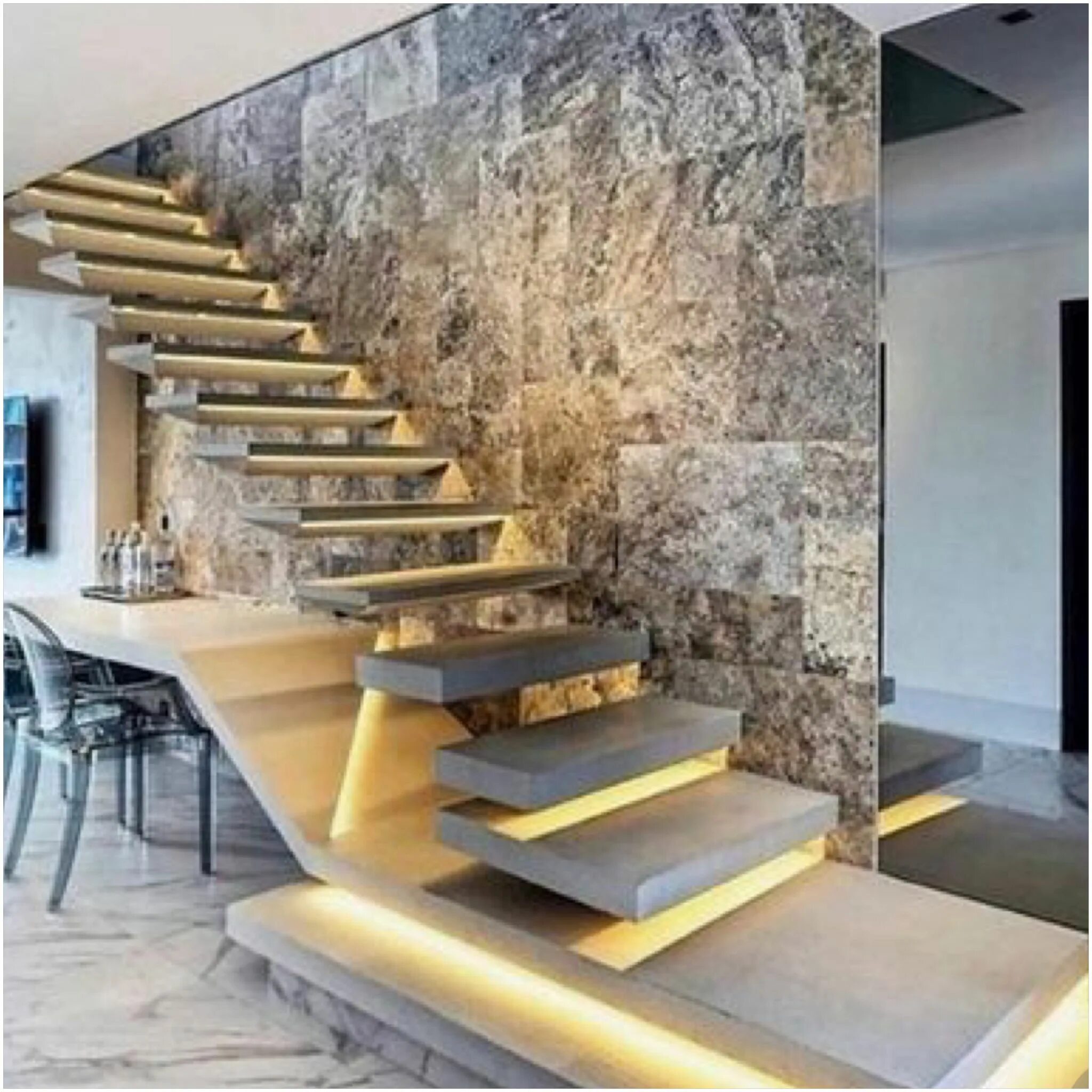 Лестница в современном стиле в интерьере Pin di New York West Publication su Fantastic Staircases: NYIDA #2 Case di desig