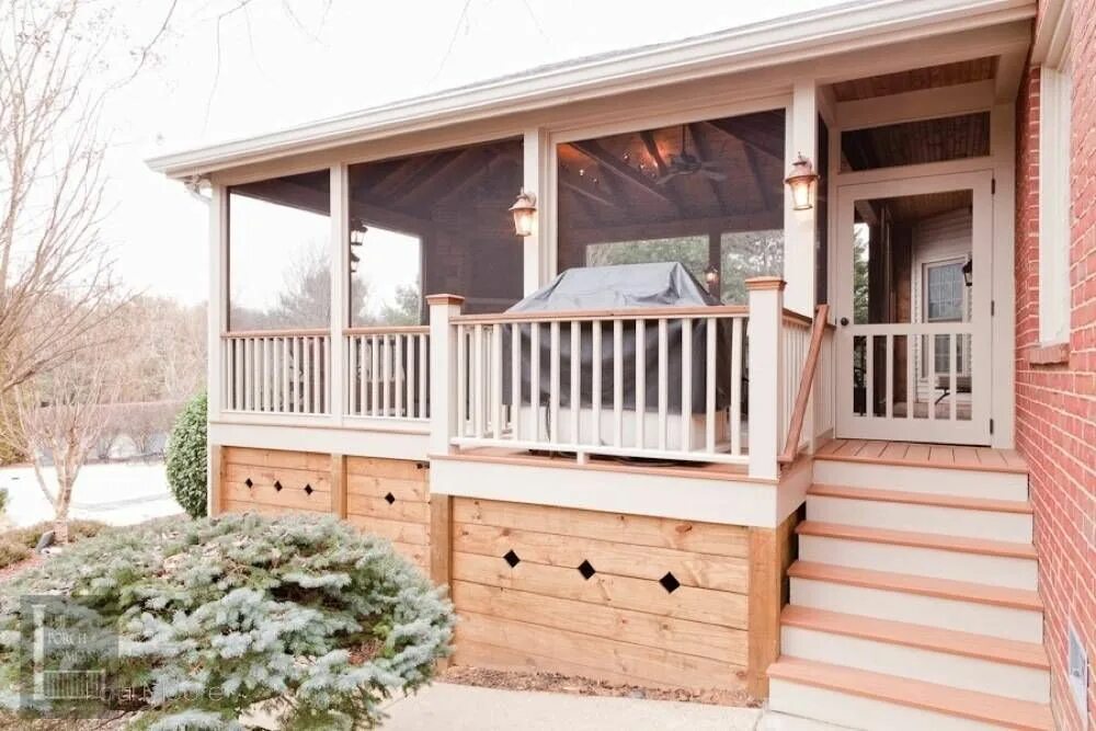 Лестница веранды фото Portfolio - The Porch Company House with porch, Outdoor rooms, Simple porch desi