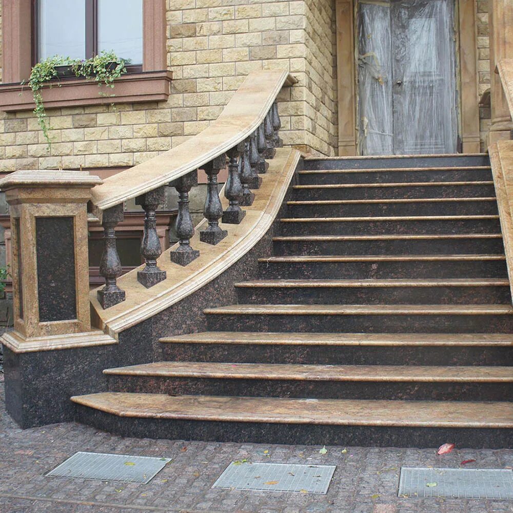 Лестница вход в частный дом фото Перила и балясины купить в Москве недорого в интернет магазине